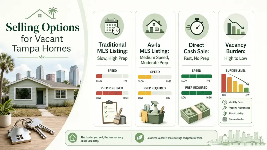 selling a vacant house Tampa - Selling options (how to go about it)