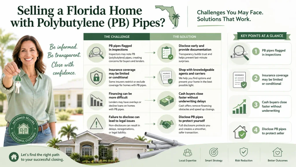 polybutylene pipes Florida insurance - challenges you may face