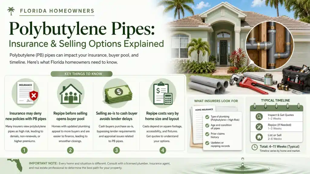 polybutylene pipes Florida insurance - insurance and selling options