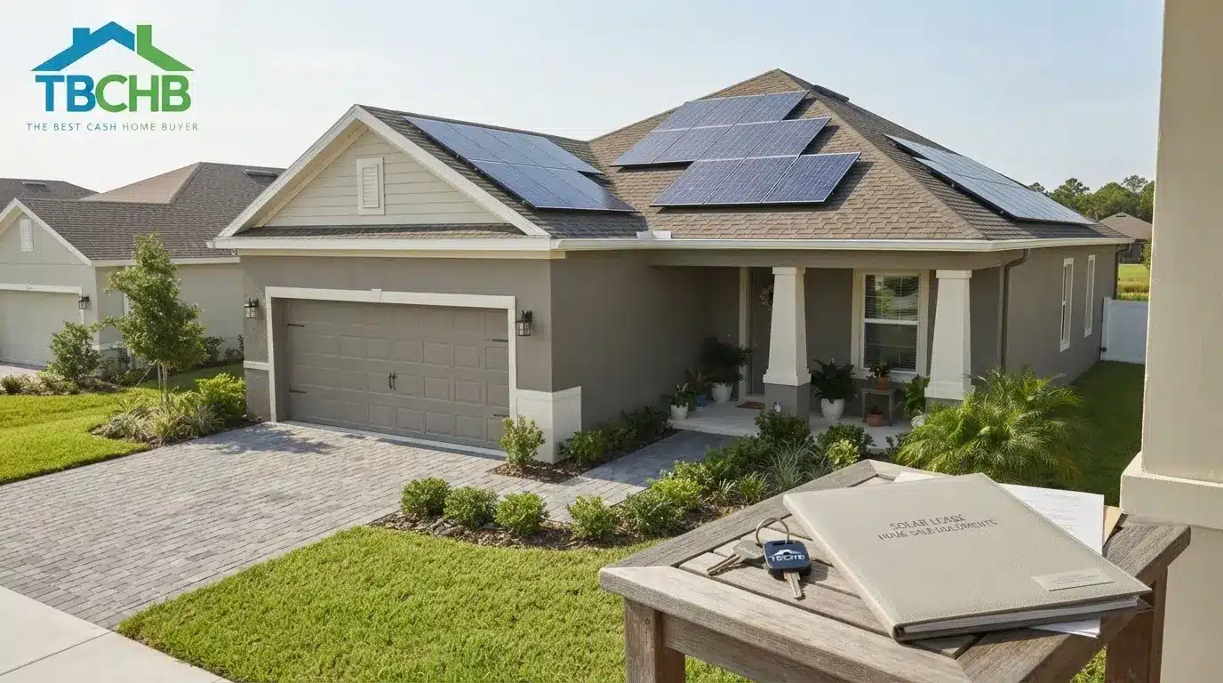 selling a house with a solar panel lease in Florida- feature image